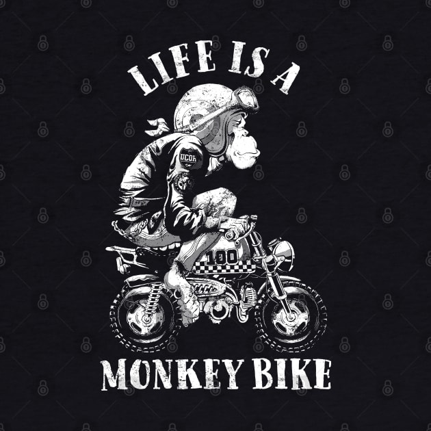 Monkey Bike by Black Tee Inc